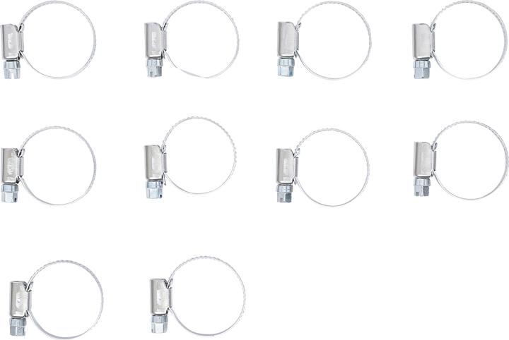 Actual product image BGS Hose Clamps Stainless 20 x 32 mm 10 pcs. (Hose clamp, 32 mm)