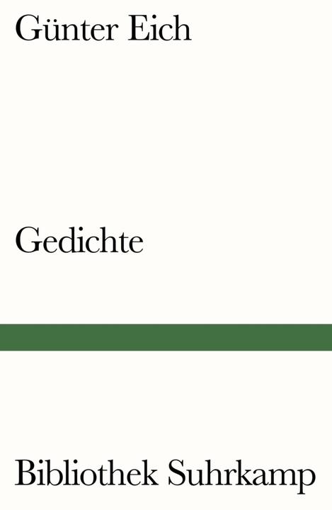 Produktbild Gedichte (Deutsch, Günter Eich, 2016)