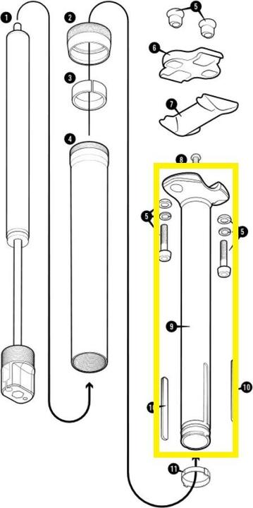 Crankbrothers Highline XC/Gravel aseenheid, 27,2 mm, 60 mm, lengte 270/360 mm (27.20 mm)
