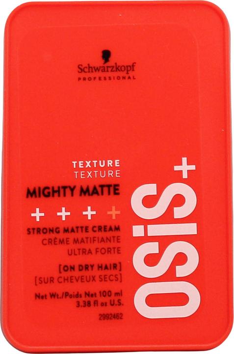 Actual product image Schwarzkopf Professional OSIS+ Texture Mighty Matte Strong Matte Cream (Hair wax, 100 ml)