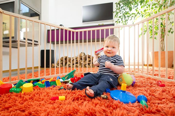 Image du produit Felibaby Strolch® 1+7 - Parc pour bébé Parc pour bébé Barrière de sécurité en hêtre massif (205 cm, 95 cm, Hêtre)