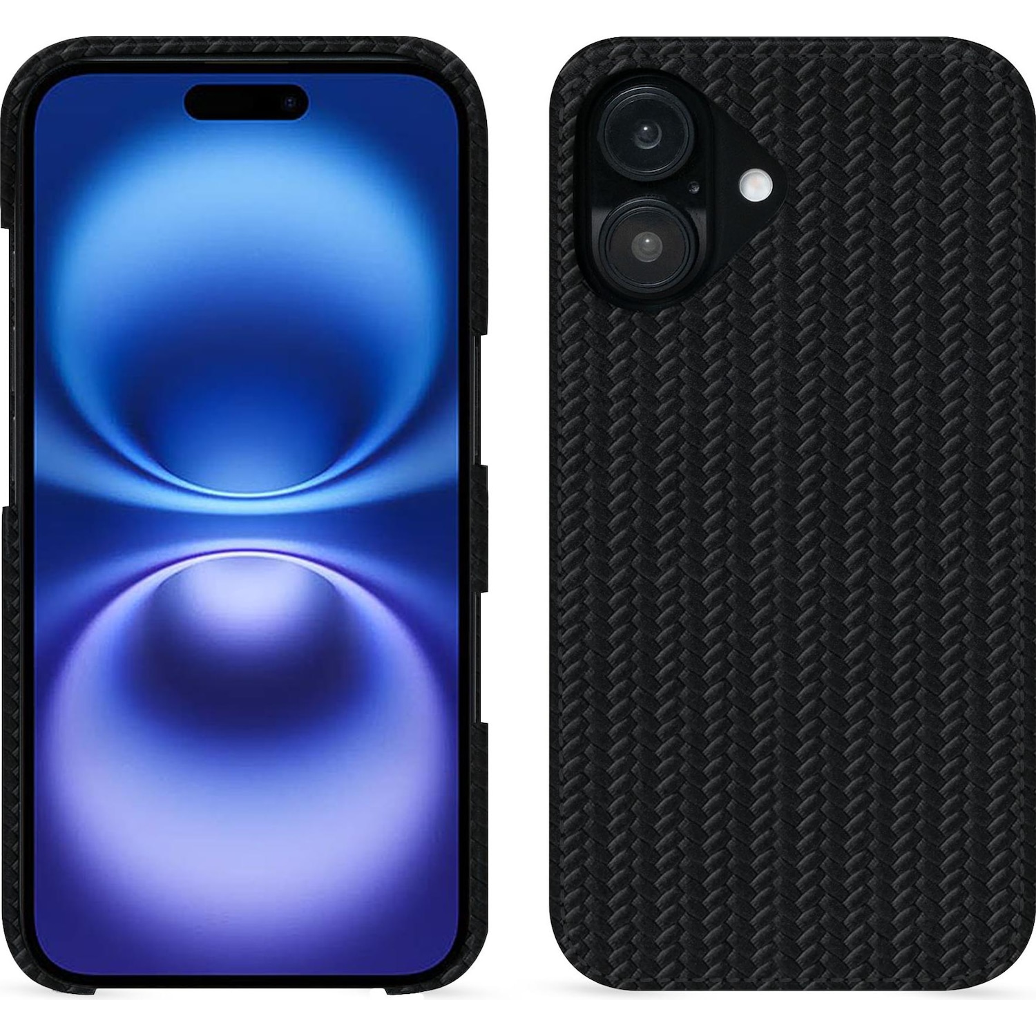 Noreve Lederschutzhülle (Apple iPhone 16), Smartphone Hülle, Schwarz