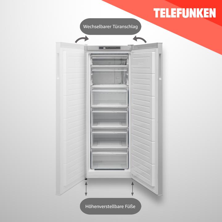 Produktbild Telefunken TEL Gefrierschrank KTFG15421FS2 sr (Freistehend, 188 l)
