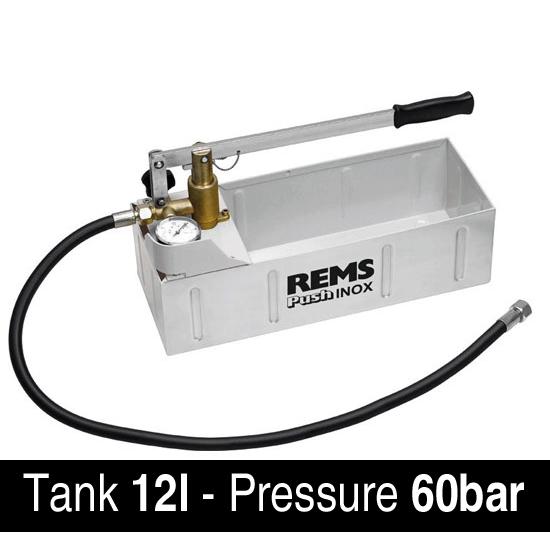 Thumbnail - Rems, Reisezubehör, Push – Pumpe Druck Prüfung manuell Push Edelstahl, Silber