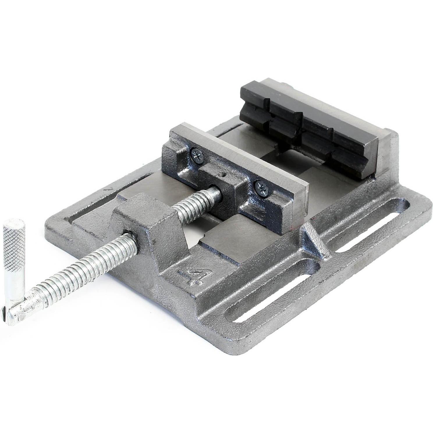 Wiltec, Schraubstock + Zwinge, Maschinenschraubstock 100mm Werkstatt Schraubstock Tischbohrmaschine (100 mm)