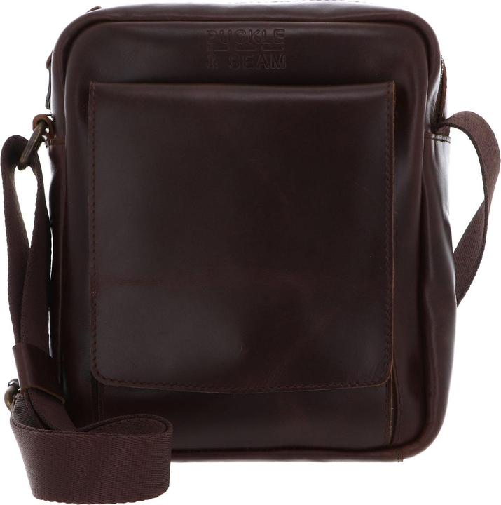 Actual product image Buckle & Seam Leder Reporter Bag Collector Braun/Dots