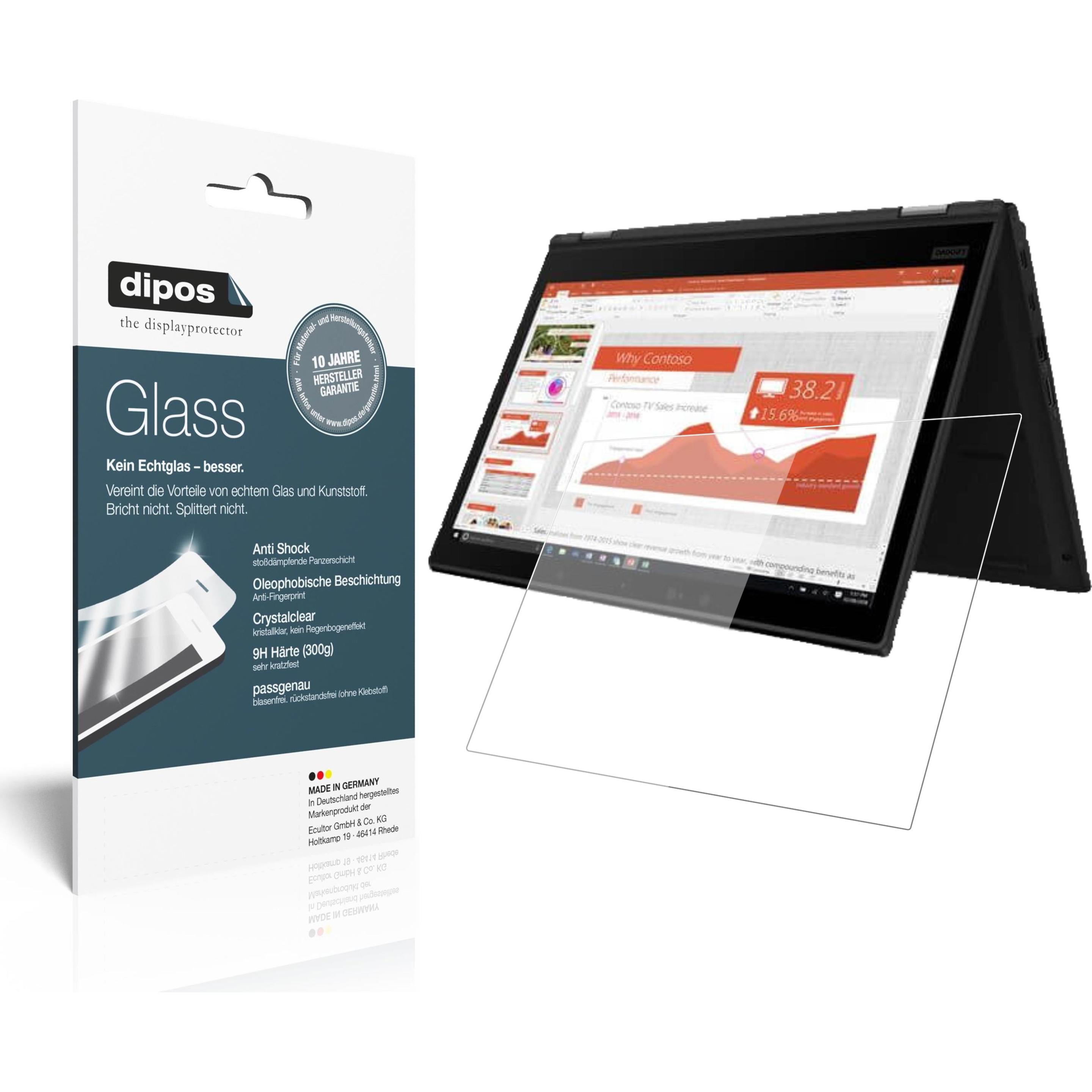 Dipos Displayschutz Anti-Shock (13.30", 16 : 9), Notebook Schutzfolie