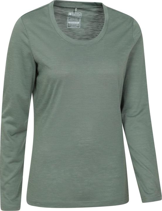 Actual product image Mountain Warehouse Womens/Ladies Agra Slub Long-Sleeved Top (40)