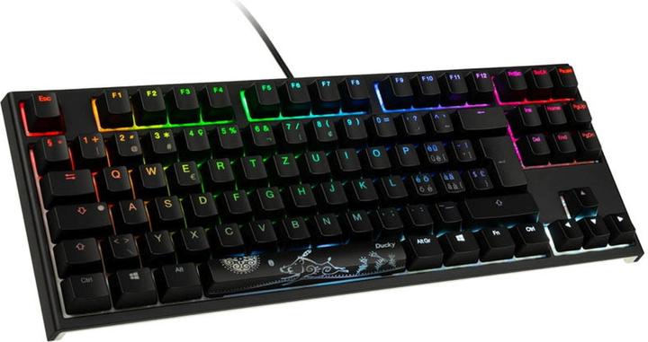 Ducky One 2 für TKL-Spiele, MX-Rot, RGB-LED - schwarz, CH-Layout (CH, Kabelgebunden)