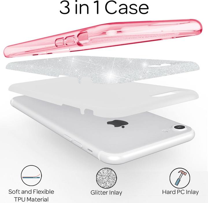Produktbild Nalia Glitzer Handyhülle (Apple iPhone 7)