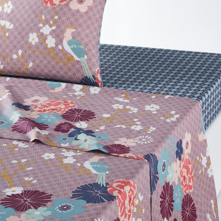 Actual product image La Redoute Interieurs Miss China Parme (Duvet cover, 180 x 290 cm)