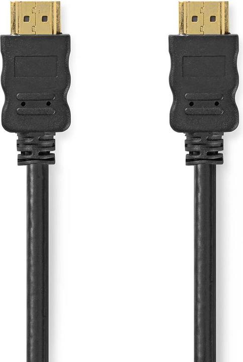 Actual product image Nedis High-speed 1.5m HDMI cable with Ethernet, gold-plated (black) (1.50 m)