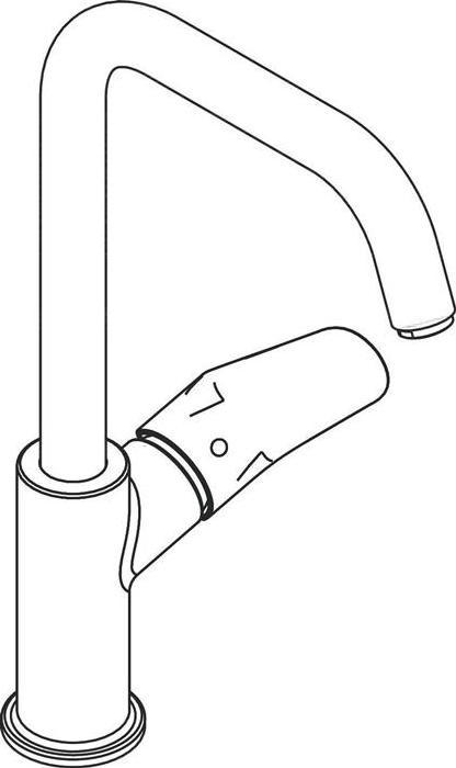 Produktbild hansgrohe Focus Einhebel-Waschtischarmatur 240 mit Schwenkauslauf und Zugstangen-Ablaufgarnitur