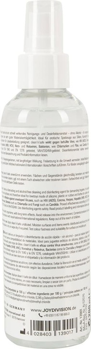 Actual product image Joydivision Clean & Safe (200 ml)