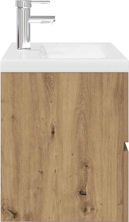 Produktbild vidaXL Waschbeckenunterschrank mit Einbaubecken und Wasserhahn Bad Waschtisch