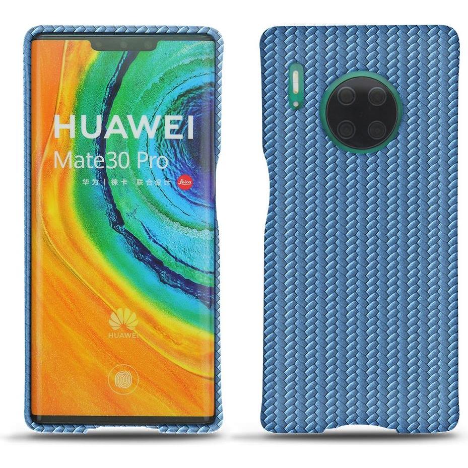 Noreve Lederschutzhülle (Huawei Mate 30 Pro), Smartphone Hülle, Blau
