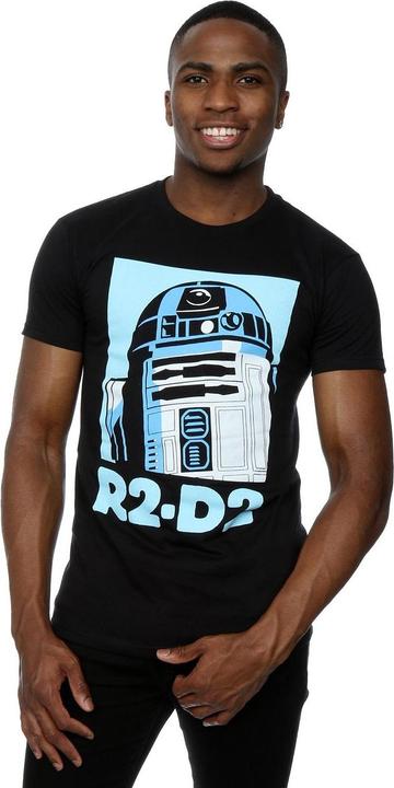 Actual product image Star Wars Mens R2-D2 Poster T-Shirt (XL)