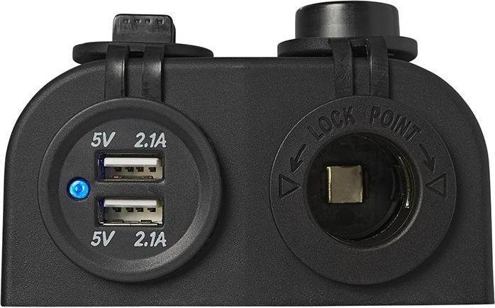 Image du produit ProPlus Kit de montage : prise DIN + double prise USB