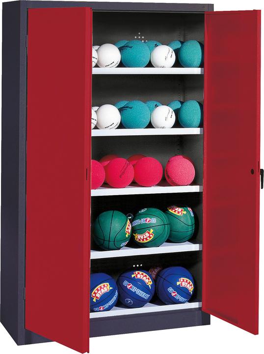 Immagine prodotto C+P Armadio a sfera (HxLxP: 195x150x50 cm, con porte a battente in lamiera piena, tipo 3)