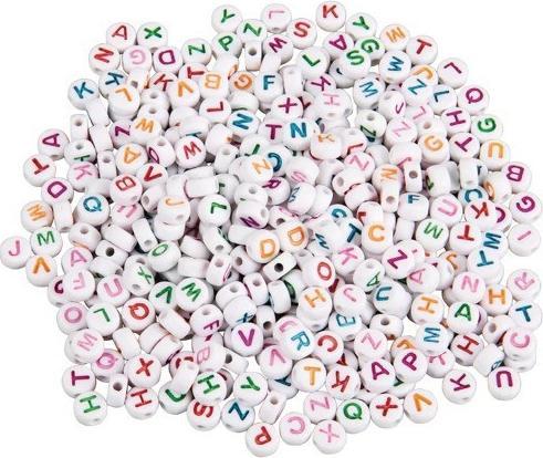 Immagine prodotto Rayher Plastik Buchstaben Perlen bunt