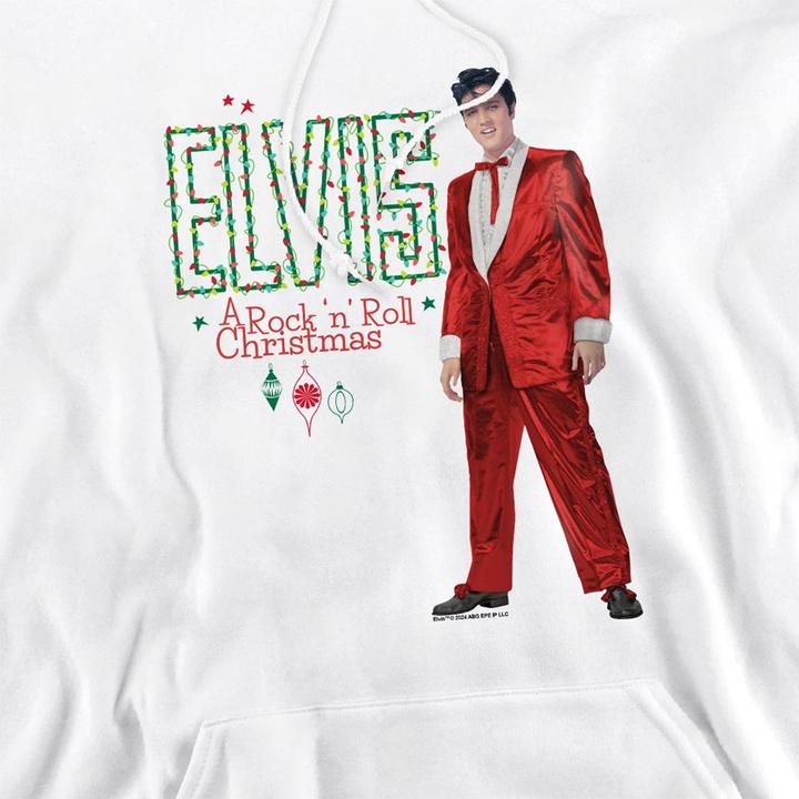Produktbild Elvis Holiday Lights Kapuzenpullover weihnachtliches Design (S)