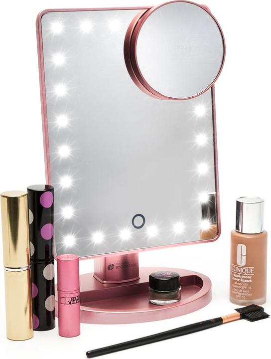 Immagine prodotto Rio Specchio cosmetico 24 LED Touch Rose Gold (17 x 5,5 x 22 cm)
