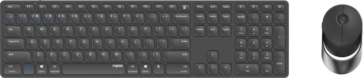 Actual product image Rapoo 9850M DE-Layout, dunkelgrau (DE, Wireless)