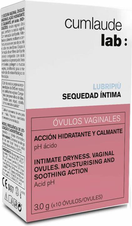 Nährwerte und Zutaten Cumlaude Lubripiú Vaginal Ovuli Feminine Care 10 Einheiten (Intimwaschlotion)
