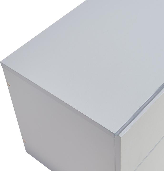 Produktbild En.Casa Nachttisch hängend Ampfing mit 2 Schubladen Hellgrau (40 x 29 x 30 cm)