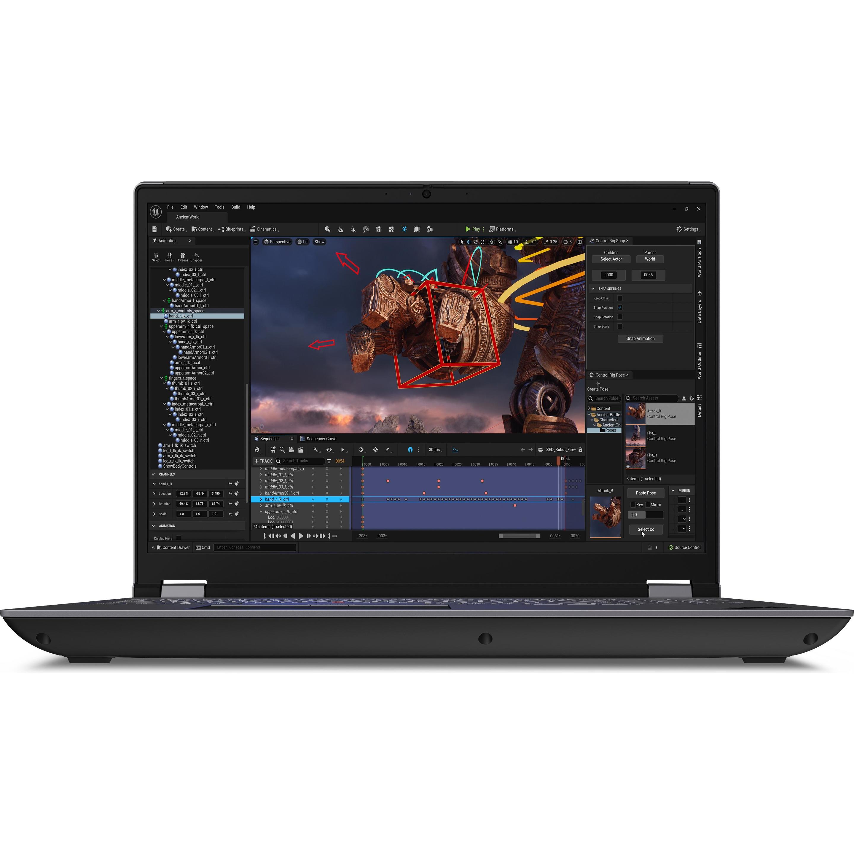 Lenovo ThinkPad P16 Gen 2 (16", 1000 GB, 64 GB, DE, Intel Core i9-13980HX), Notebook, Grau, Schwarz