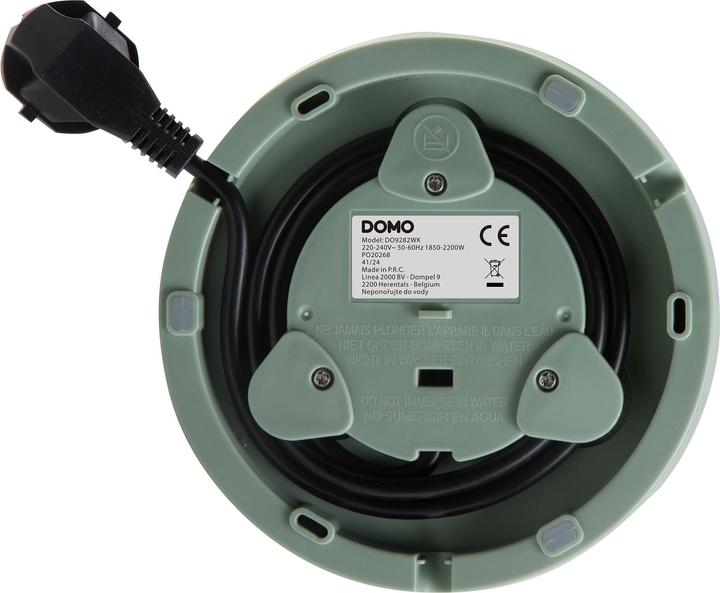 Productafbeelding Domo DO 9282 WK Wasserkocher 1,7L 2200W matt grün (1.70 l)