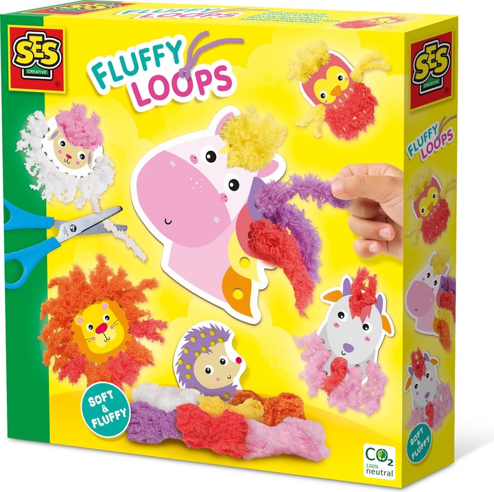 Actual product image Ses Creative Fluffy loops - Soft yarn animals