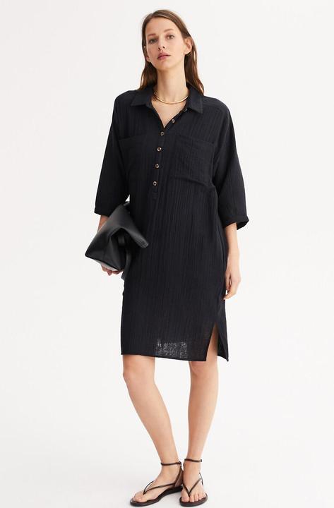 Produktbild Anne Weyburn Knielanges Kleid aus reiner Baumwolle (42)