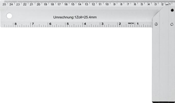 Actual product image Toya Aluminium Try Square 250mm