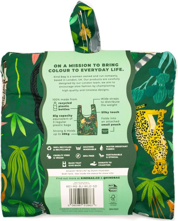Actual product image Kind Bag Medium Bag Wildlife