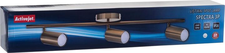 Image du produit Activejet SPECTRA triple or Plafonnier Spot mural en bande GU10 pour salon (GU10)