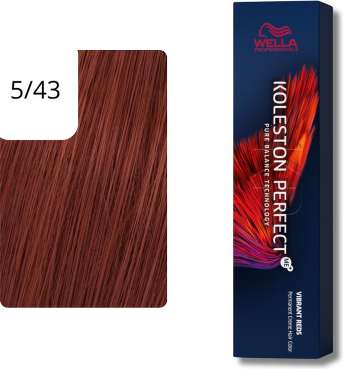Produktbild Wella Koleston Perfect Me+ Permanent Creme Haarfarbe (5/43 hellbraun rot-gold)