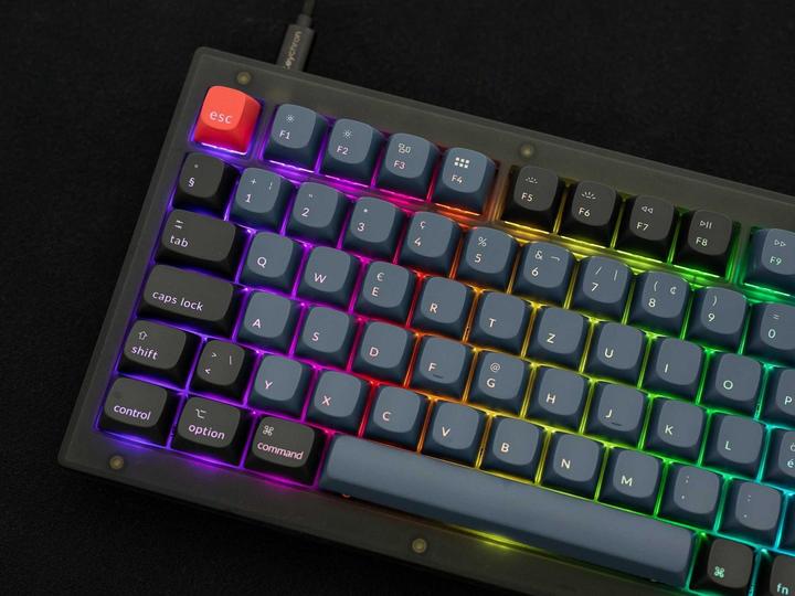 Actual product image Keychron Key V1 75% Frosted Black RGB Key Brown H V1-C3-EN (DE)