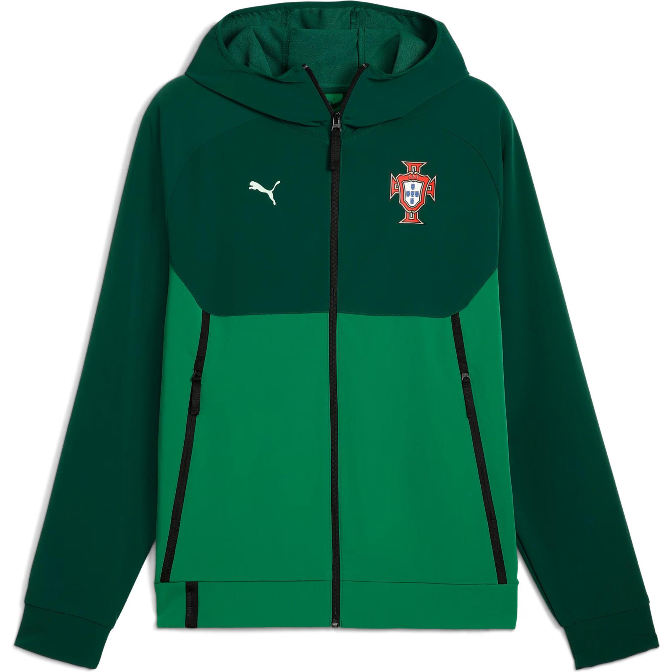 Puma, Herren, Laufjacke, FPF PUMATECH Track Jacket WV (XL), Grün, XL