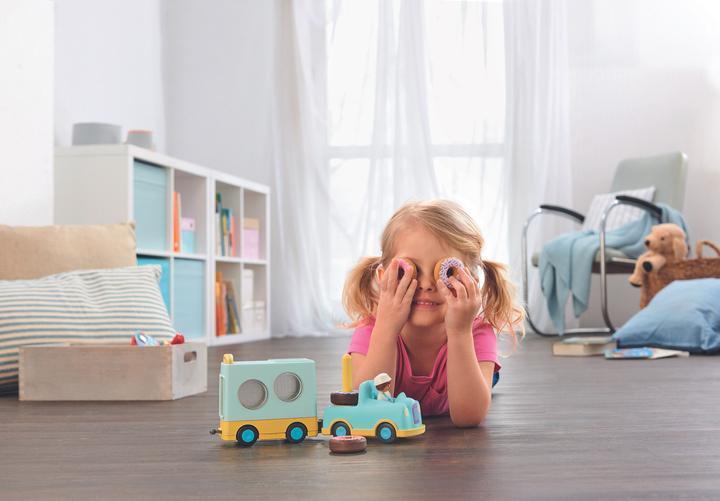 Image du produit Playmobil 1.2.3 : Camion donut fou avec fonction d'empilement et de tri (71325, Playmobil 1.2.3)