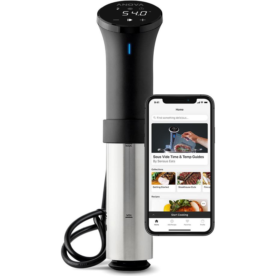 Anova Precision Cooker, Dampfgarer + Reiskocher, Silber, Schwarz