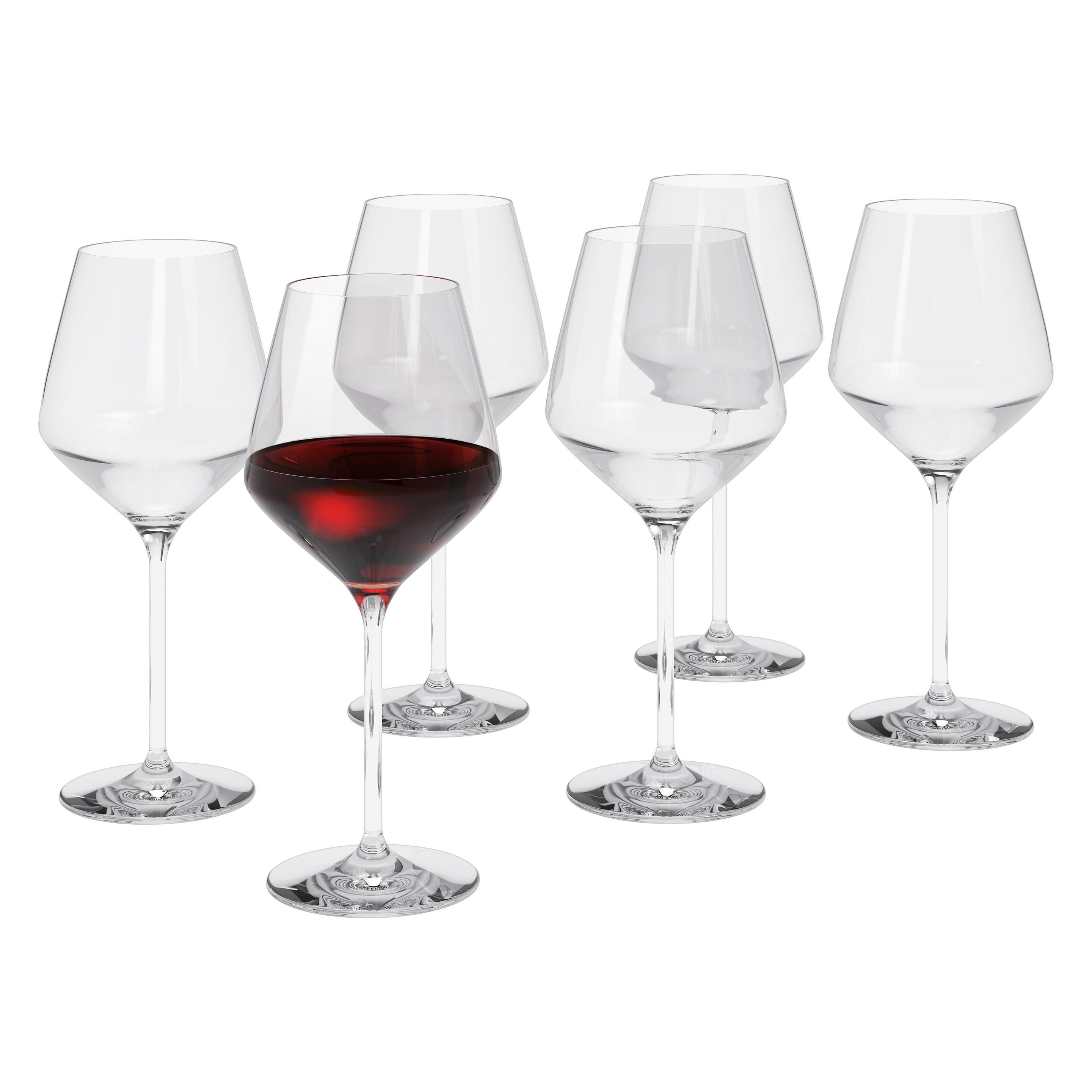 Eva Solo Legio Nova Rode Wijnglas 450 Ml, 6 Stuks, Transparant, Wijnglazen, Transparant