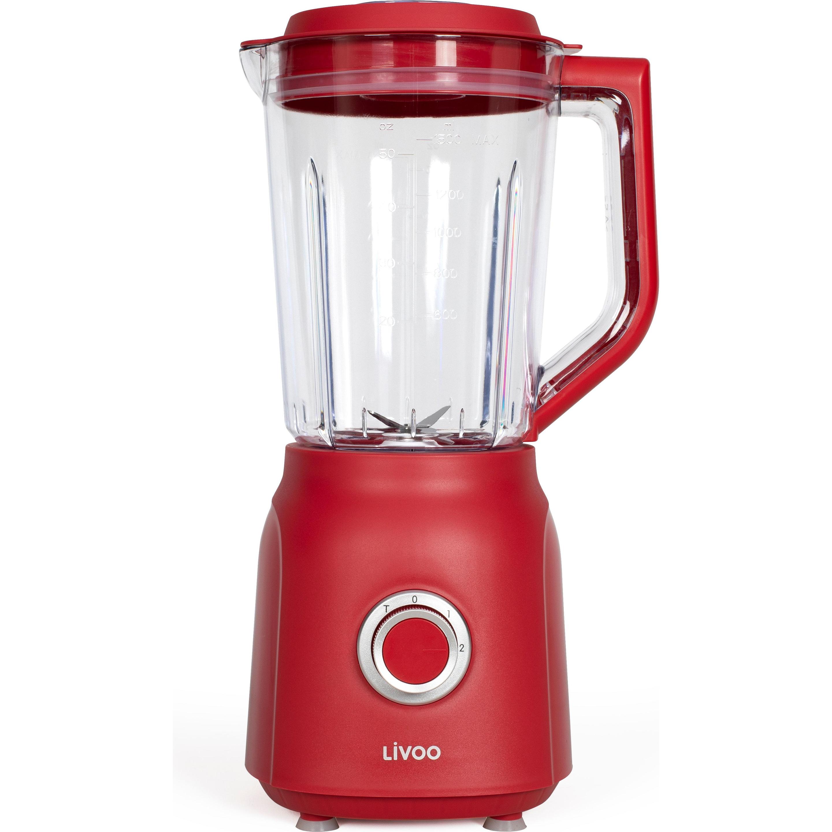Livoo Standmixer 1,5 L, Standmixer, Rot