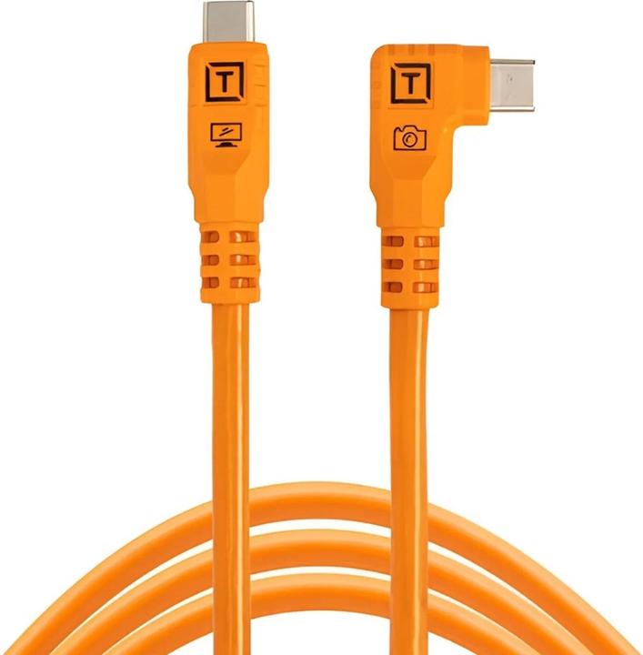 Tether Tools TetherPro USB-C Optima 10G rechts orange 1,8m (1.80 m, USB 3.2 Gen 2, 100 W)
