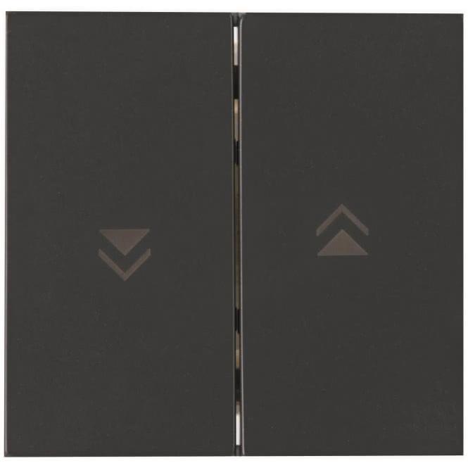 Kopp S-Wippe m.Symb.HK07ant 490399006, Taster + Schalter, Grau