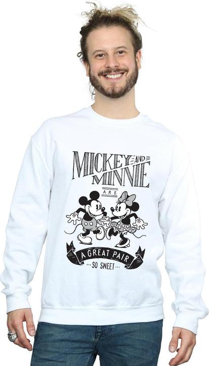Actual product image Disney Mens Mickey And Minnie Mouse Great Pair Sweatshirt (XL)