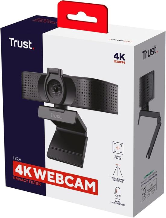 Actual product image Trust 4K Ultra HD Webcam (8.60 Mpx)