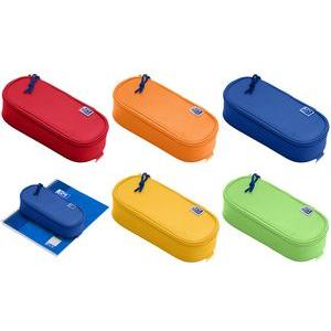 Thumbnail - Oxford, Etui, Schlamper-Etui, Polyester, oval, rot