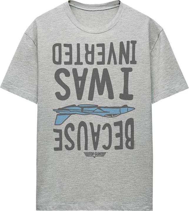 Produktbild Top Gun Because I was Inverted TShirt meliert (M)