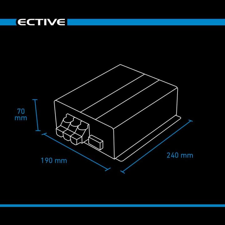 Actual product image Ective BB 25 12V to 24V charging booster 25A (24V, 25 A)